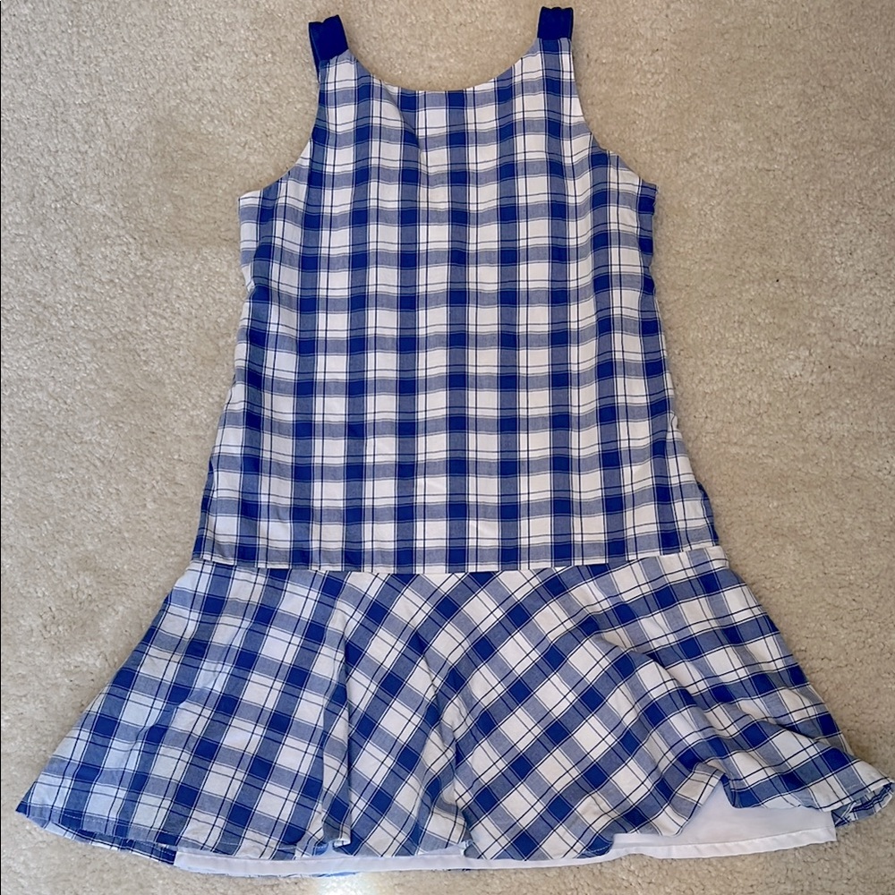 Florence Eiseman blue and white plaid dress. Size 7. Excellent condition!